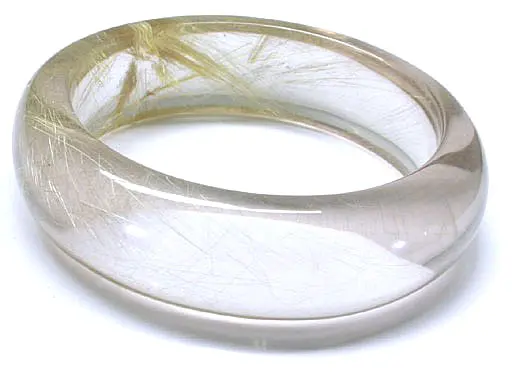 Rutilated Quartz Bangle Bracelet