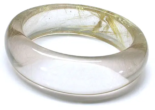 Rutilated Quartz Bangle Bracelet