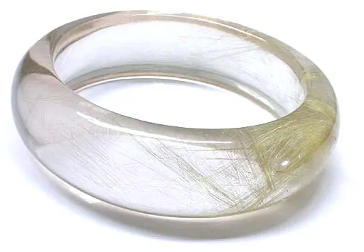 Rutilated Quartz Bangle Bracelet