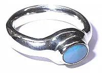 Opal Silver Ring