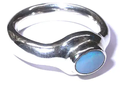 Opal Silver Ring