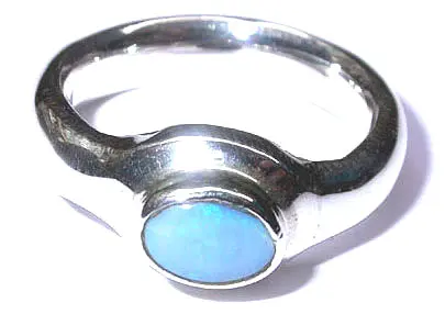 Opal Silver Ring