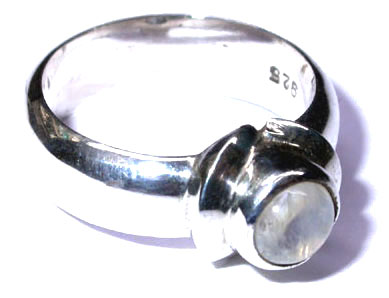 Moon Stone Silver Ring