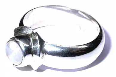 Moon Stone Silver Ring