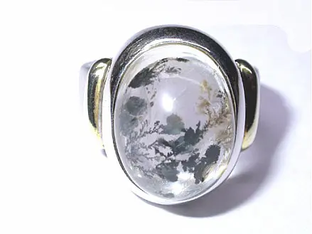 意大利設計的電氣石銀戒指