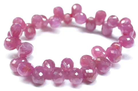 Ruby Faceted Bracelet