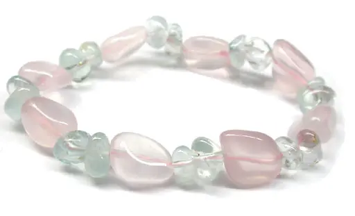 Rose Quartz and Topaz Bracelet