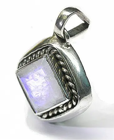 Moon Stone Silver Pendant