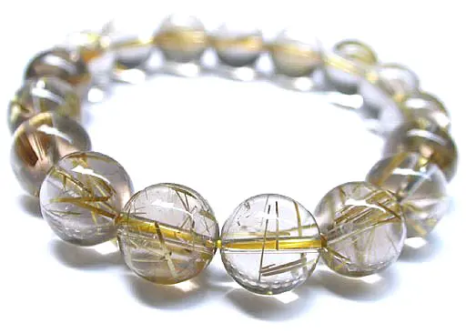 Rutilated Quartz Beads Bracelet