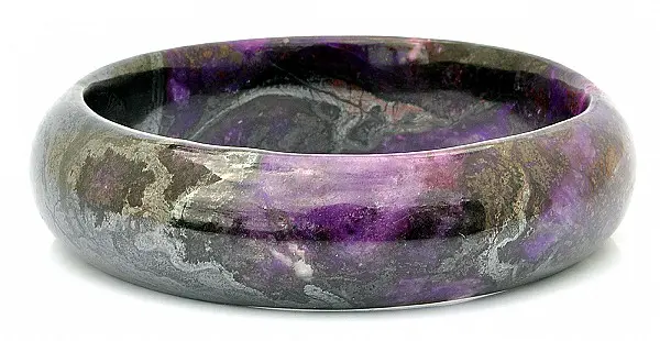 Natural Sugilite Gemstone Bangle Bracelet