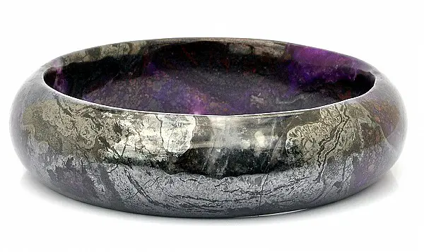 Natural Sugilite Gemstone Bangle Bracelet