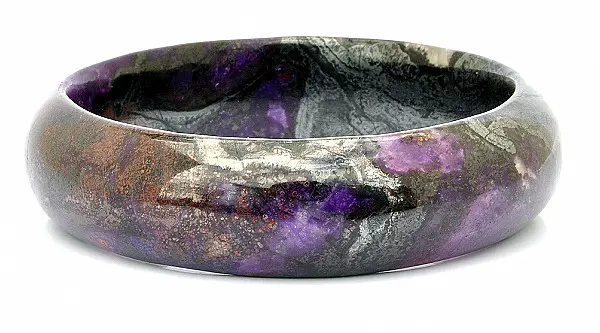 Natural Sugilite Gemstone Bangle Bracelet