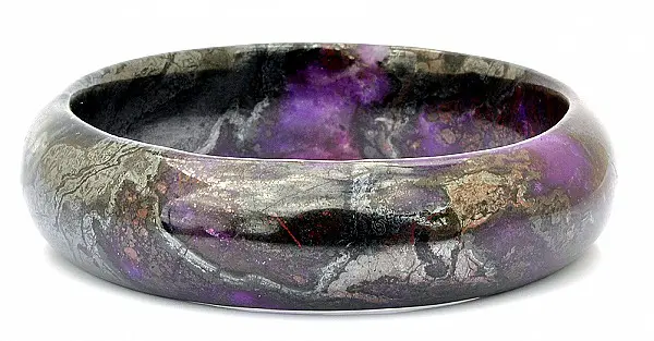 Natural Sugilite Gemstone Bangle Bracelet