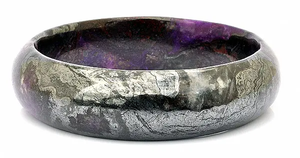 Natural Sugilite Gemstone Bangle Bracelet