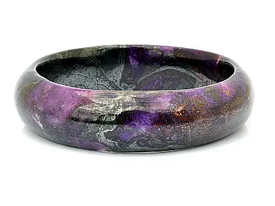 Natural Sugilite Gemstone Bangle Bracelet