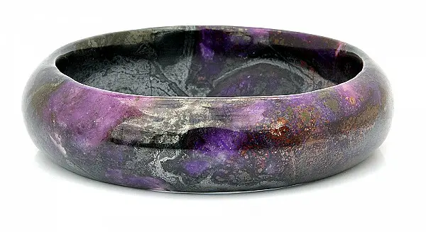 Natural Sugilite Gemstone Bangle Bracelet