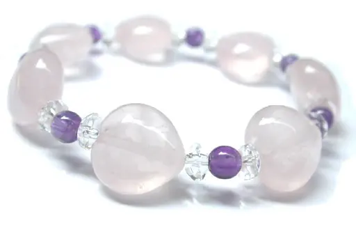 Heart Shape Rose Quartz Bead Bracelet