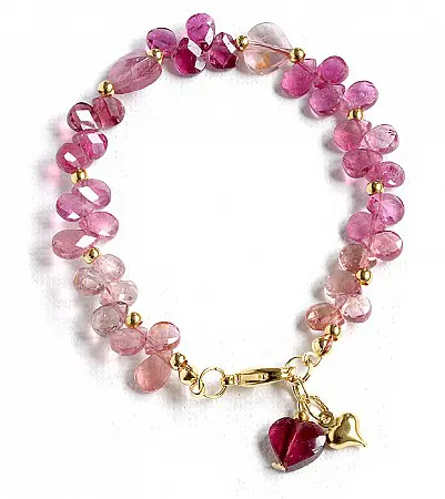 Rubellite Tourmaline Bracelet