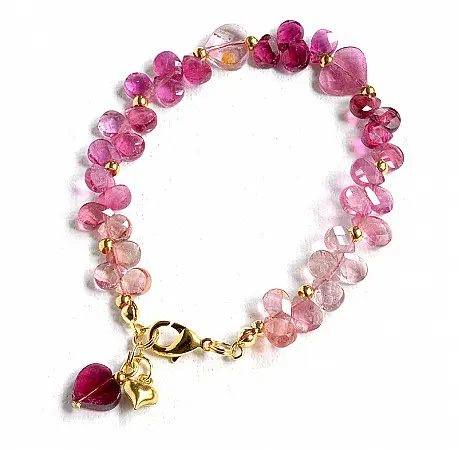 Rubellite Tourmaline Bracelet