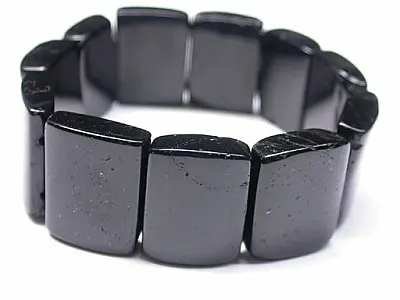 Black Tourmaline Lamel Bracelet