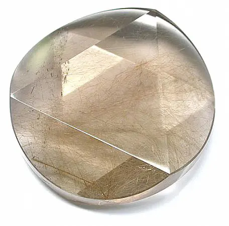 Rutilated Quartz Star of David Pendant