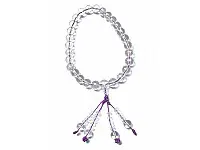 Clear Quartz Faceted Beads Chant Bracelet