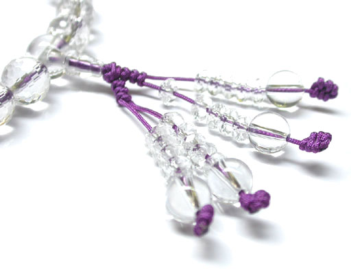 Clear Quartz Faceted Beads Chant Bracelet
