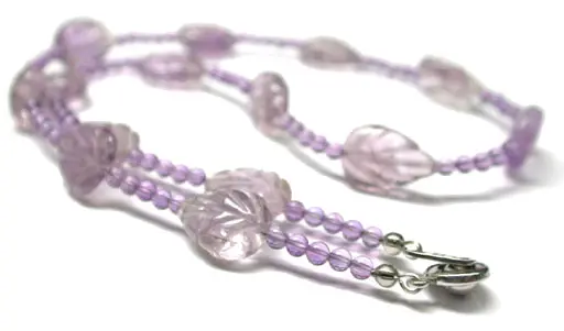 葉子型紫水晶項鍊
