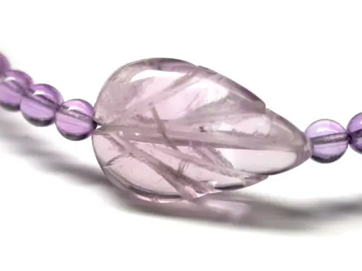 葉子型紫水晶項鍊