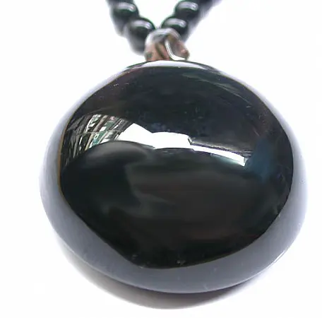 Obsidian Pendant Necklace