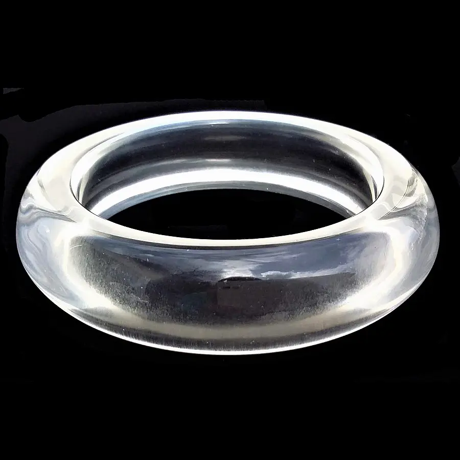 Natural Flawless 5A Clear Quartz Bangle Bracelet