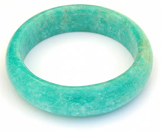 Genuine Amazonite Bangle Bracelet