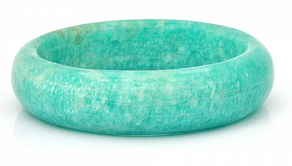 Genuine Amazonite Bangle Bracelet