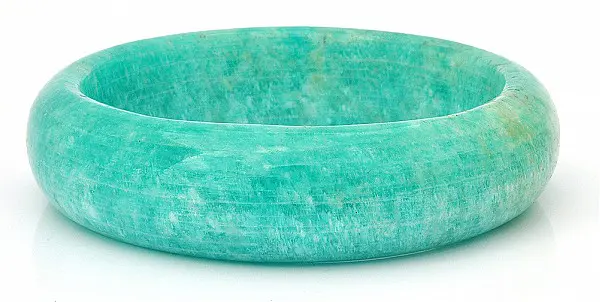 Genuine Amazonite Bangle Bracelet