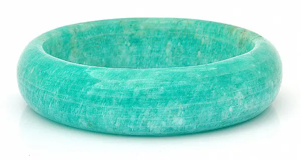 Genuine Amazonite Bangle Bracelet