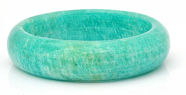 Genuine Amazonite Bangle Bracelet