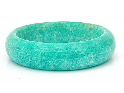 Genuine Amazonite Bangle Bracelet