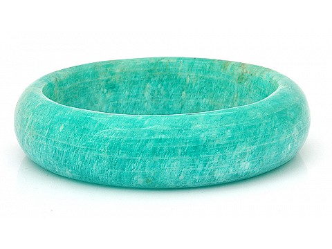 Genuine Amazonite Bangle Bracelet
