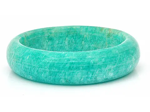 Genuine Amazonite Bangle Bracelet