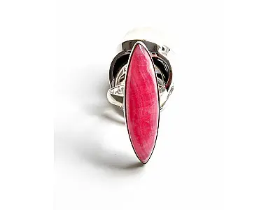 Rhodochrosite 925 Sterling silver Ring