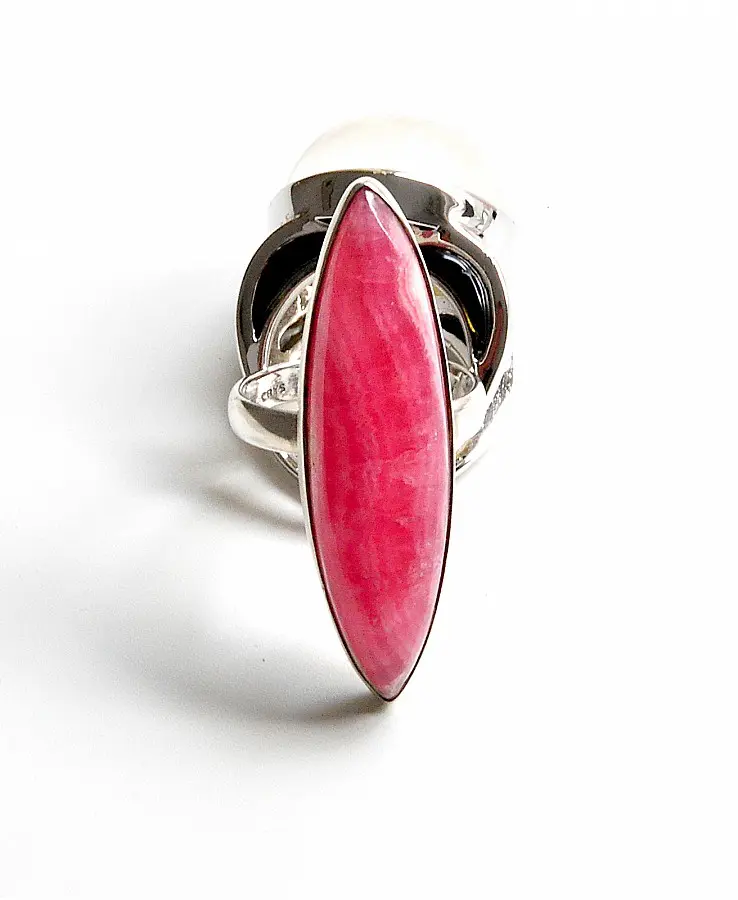 Rhodochrosite 925 Sterling silver Ring