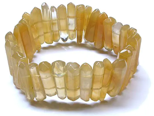 Yellow Rutilated Quartz Bracelet