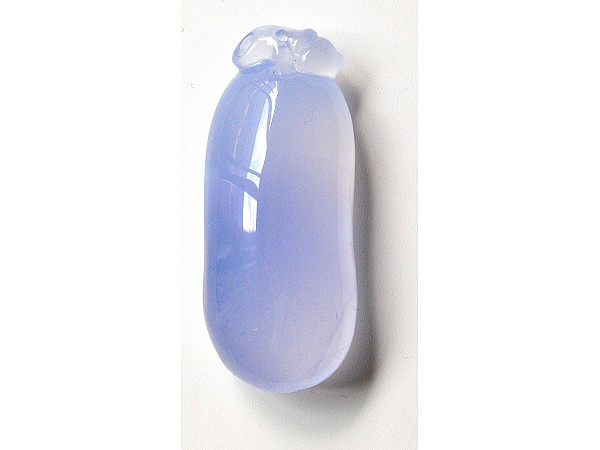 Natural blue chalcedony pendant