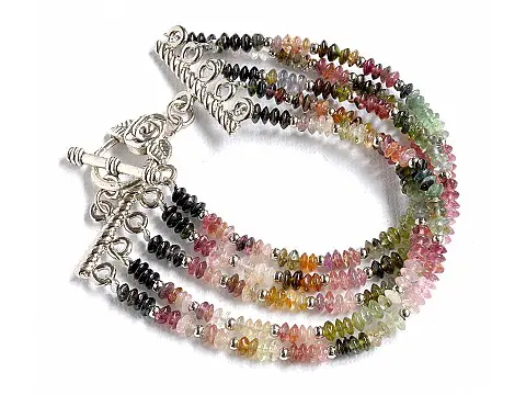 Tourmaline five Strands Bracelet