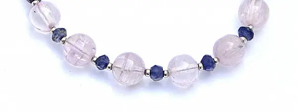 Kunzite Sterling Silver Peaceful Lock Bracelet