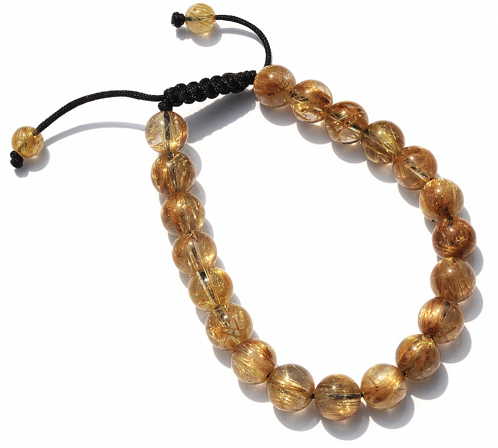 Rutilated Quartz Beads Bracelet