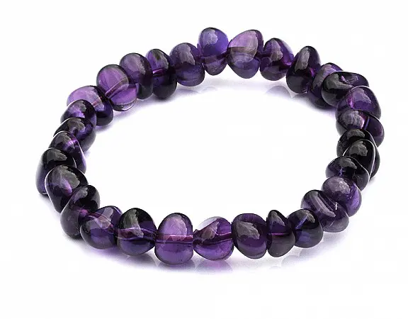 Amethyst Pebble Bracelet