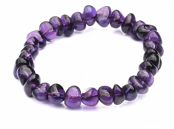 Amethyst Pebble Bracelet