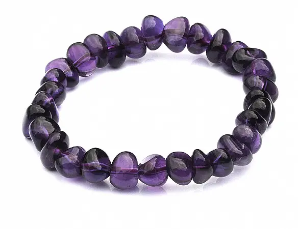 Amethyst Pebble Bracelet