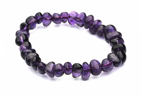 Amethyst Pebble Bracelet